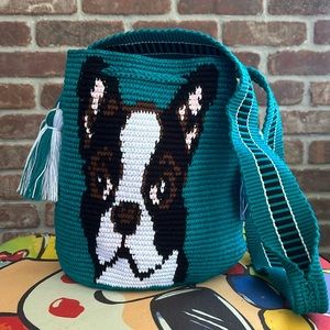 Frenchie Colombian Tote Bag